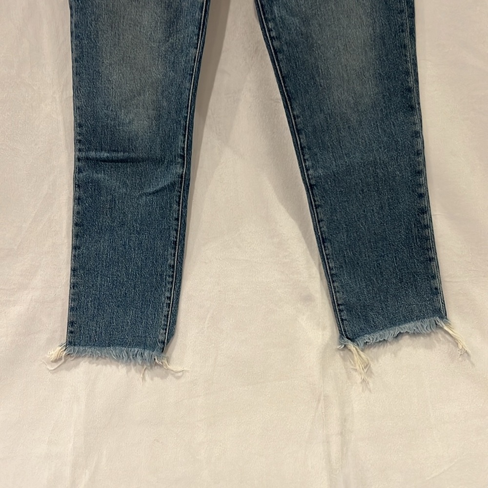 Madewell the perfect vintage Jean ainsworth wash raw hem straight leg - Picture 5 of 8
